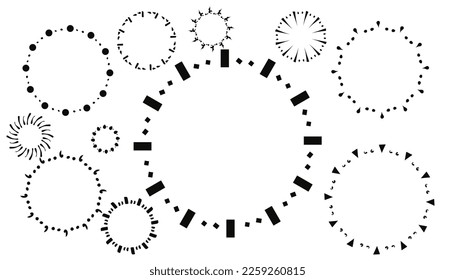 Abstract illustration background with many circles pattern. Perfect for posters, website wallpapers and more.