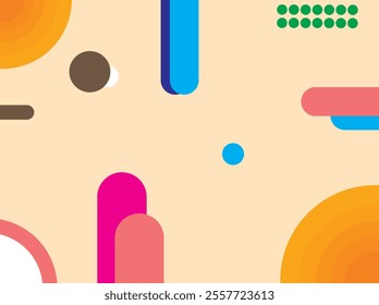 Abstract illustration background shape vector, presentation slide background concept, presentation point, more colorful presentation material, mixed colors, abstract vector background