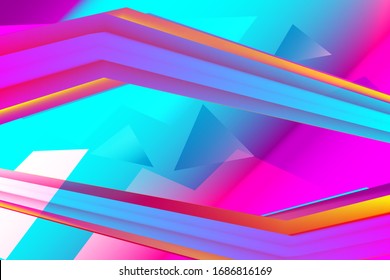 abstract illustration background triangle blue purple
