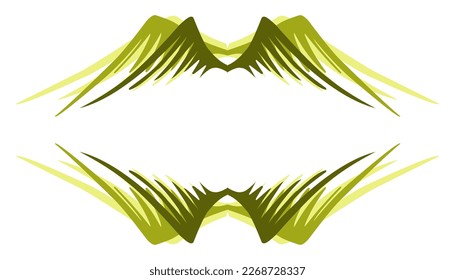 Abstract illustration background with yellow wings pattern and shadow. Perfect for website wallpapers, invitation cards, greeting cards, posters