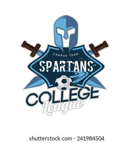 abstract illustration of badges set of logos, labels, concept ideas for sports clubs , or college team in football or basketball, soccer superior