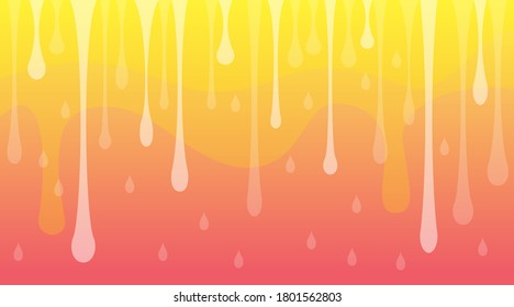 An abstract illustration based on the colors of red, yellow, and orange to image the summer heat and sweat. Created with vector data.