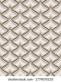Abstract illustration based on weaving bargello