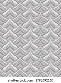 Abstract illustration based on weaving bargello