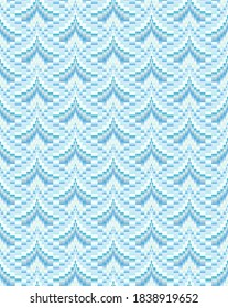 Abstract illustration based on weaving bargello