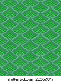 Abstract illustration based on weaving bargello