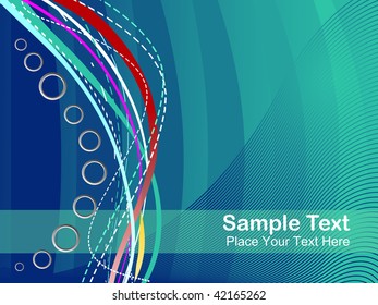 abstract  illustration of a beautiful wave concept background
