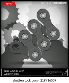 Abstract illustration bike chain