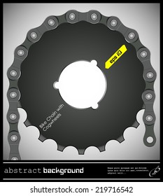 Abstract illustration bike chain