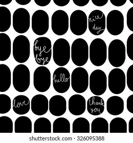 Abstract illustration in black and white color.