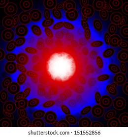 abstract illustration of blood