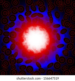 abstract illustration of blood