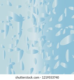 Abstract illustration with Blue Confetti on a Pastel Background. Vector Placer from the circles. Pastel design. Abstract Bright Pattern for cards,banners,print. A Scattering of Confetti