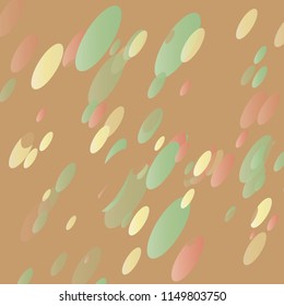 Abstract illustration with Blue and orange Confetti on a Pastel Background. Vector Placer from the circles. Pastel design. Abstract Bright Pattern for cards,banners,print. A Scattering of Confetti