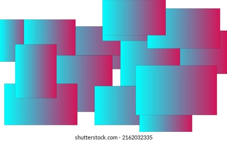 Abstract illustration of blue and purple color square