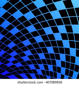 abstract illustration of blue square background