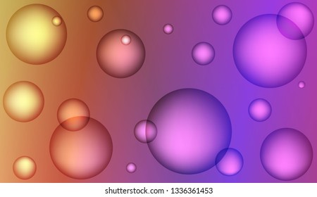 Abstract illustration with blurred drops. For elegant pattern cover book. Bright Gradient Color Vector illustration