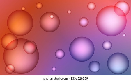 Abstract illustration with blurred drops. For elegant pattern cover book. Bright Gradient Color Vector illustration