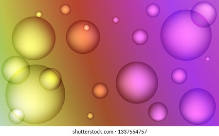 Abstract illustration with blurred drops. For elegant pattern cover book. Bright Gradient Color Vector illustration