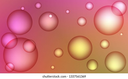 Abstract illustration with blurred drops. For elegant pattern cover book. Bright Gradient Color Vector illustration
