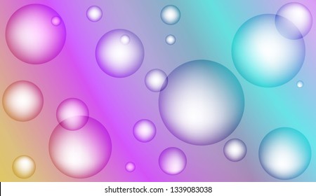 Abstract illustration with blurred drops. For elegant pattern cover book. Bright Gradient Color Vector illustration
