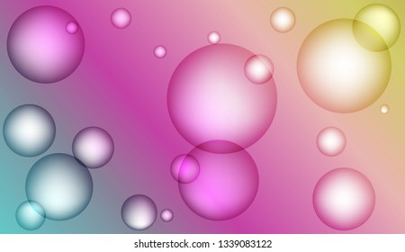 Abstract illustration with blurred drops. For elegant pattern cover book. Bright Gradient Color Vector illustration