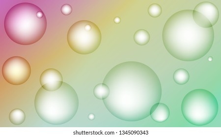 Abstract illustration with blurred drops. For elegant pattern cover book. Bright Gradient Color Vector illustration