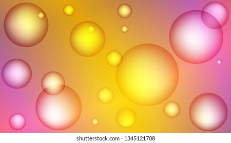 Abstract illustration with blurred drops. For elegant pattern cover book. Bright Gradient Color Vector illustration