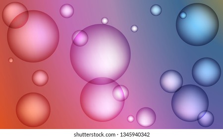 Abstract illustration with blurred drops. For elegant pattern cover book. Bright Gradient Color Vector illustration