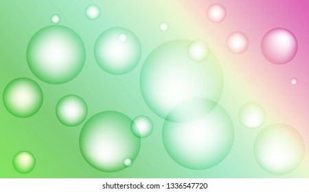 Abstract illustration with blurred drops. For flyer, brochure, booklet and websites design Bright Gradient Color Vector illustration