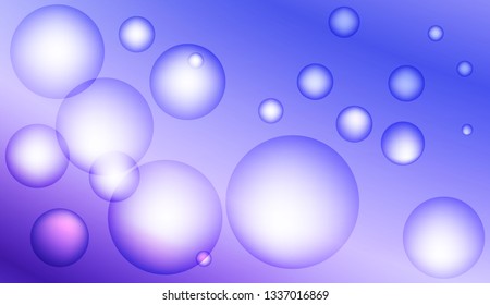 Abstract illustration with blurred drops. For flyer, brochure, booklet and websites design Bright Gradient Color Vector illustration