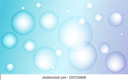 Abstract illustration with blurred drops. For flyer, brochure, booklet and websites design Bright Gradient Color Vector illustration