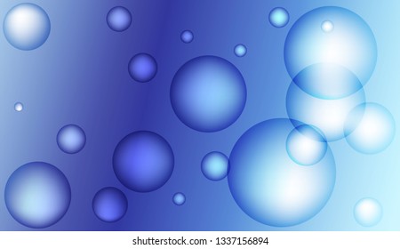 Abstract illustration with blurred drops. For flyer, brochure, booklet and websites design Bright Gradient Color Vector illustration