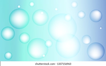 Abstract illustration with blurred drops. For flyer, brochure, booklet and websites design Bright Gradient Color Vector illustration