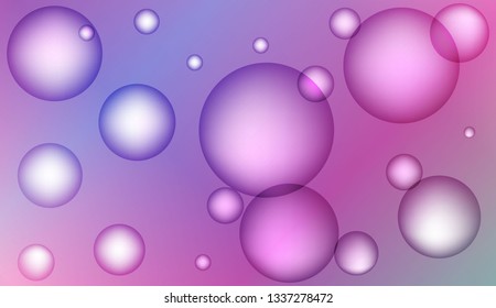 Abstract illustration with blurred drops. For flyer, brochure, booklet and websites design Bright Gradient Color Vector illustration