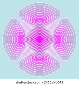 Abstract illustration of boson, quantum mechanics. Vector illustration.
