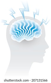 Abstract illustration of a brain