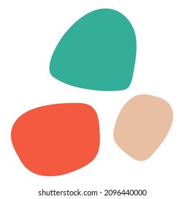 Abstract illustration. Bright spots on a white background.