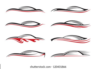 abstract illustration of a cars