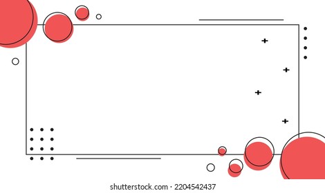 abstract illustration circle banner design