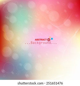 Abstract illustration with circle and colorful vector background....