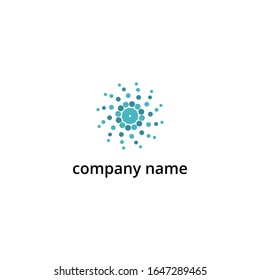 ABSTRACT ILLUSTRATION CIRCLE LOGO DESIGN VECTOR