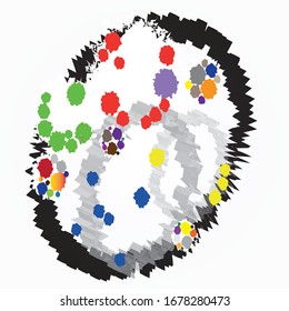 Abstract illustration circle, pattern, abstract, background, backdrop, beam, blue, blur, blurry, bubble, club, color, cycle, design, disk, dot, drop, flat, flow, geometric,