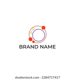 ILUSTRACIÓN ABSTRACTA CIRCLE TECH LOGO ICONO MODERNO DE DISEÑO SENCILLO