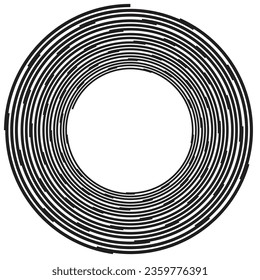 abstract illustration of a circle. vector art