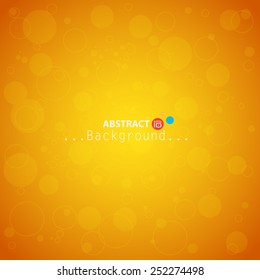Abstract illustration with circle and yellow vector background....