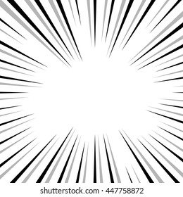 Abstract illustration of a circular pattern with radial, radiating lines.