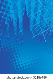 Abstract illustration with city