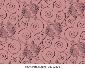 abstract illustration with classical pattern