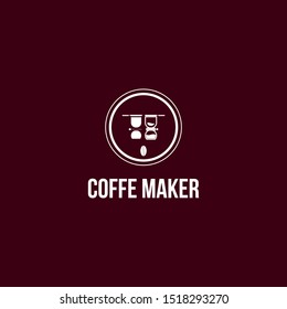 ABSTRACT ILLUSTRATION COFFE MAKER LOGO VECTOR FOR YOUR BUSINESS